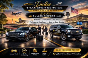 TO & From Airport Maryland Car Service | To & From Dulles Airport | AWT Transportation| Black Sedans & SUVs