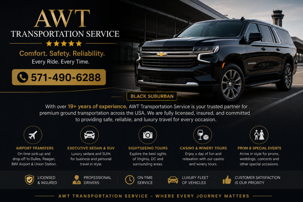 Dulles airport Shuttle service , Airport shuttle service
