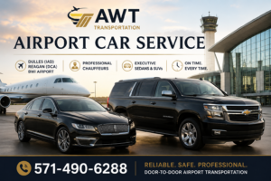 AWT Transportation Black Suburban and Sedan Airport Car Service